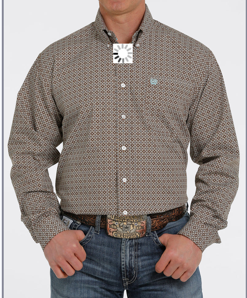 Shirts Men's Cinch Brown MTW1105375