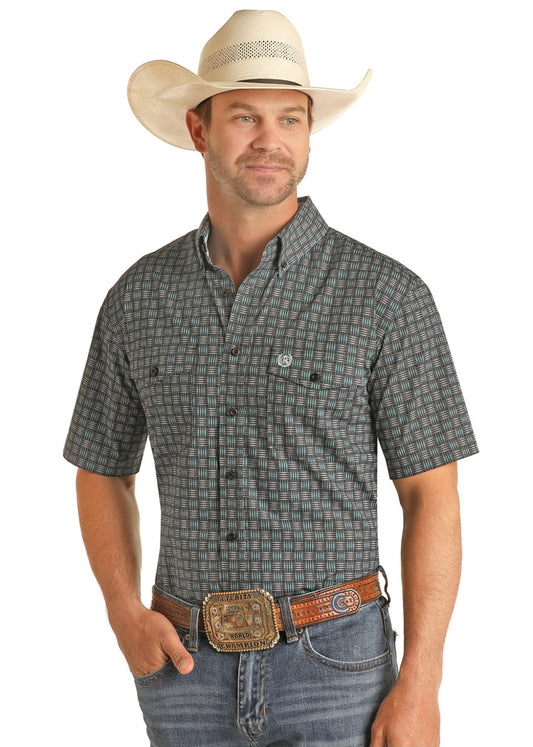 Shirts Men’s Panhandle Blue Short Sleeve PSMS1BRZ69