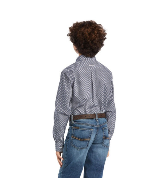 Shirts Boys Ariat 10040732 Carbon Blue Kid’s