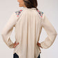 Shirts Women’s sale no returns Roper White Floral Blouse 03-050-0565-7054