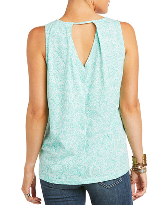 Shirts Women’s Ariat Floral Tank— Blue 10036159