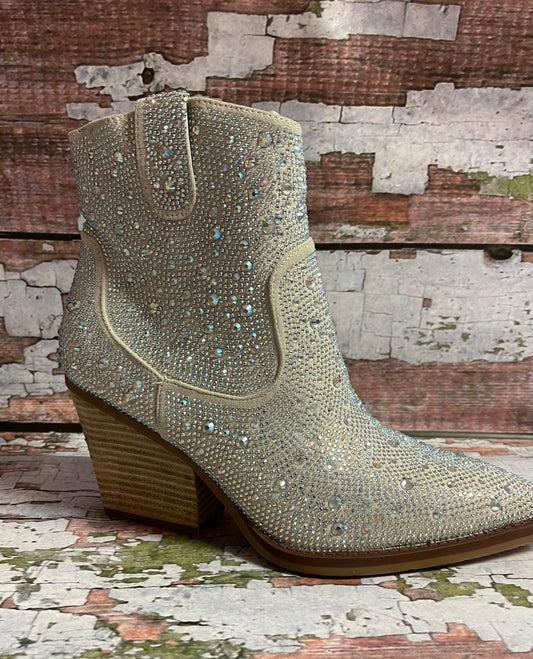 Women’s Shoe Kady Silver Sparkle Boots VGLB0352