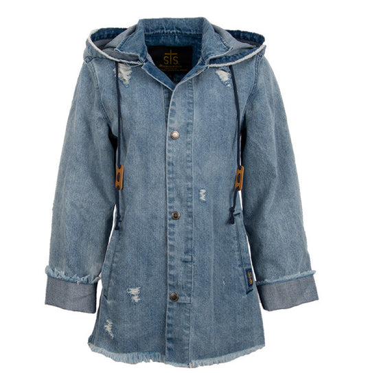 Women’s Shari Dale Denim Coat Outerwear STS-9889