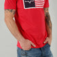 Shirts Tee Shirts Mens Kimes American Trucker Tee Red