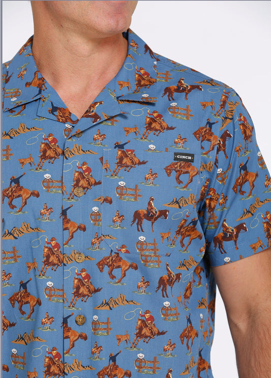 Shirts Men’s Cinch Camp Shirt Short Sleeve
