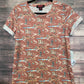 Women’s Rust Desert Print T-Shirts 49T3034
