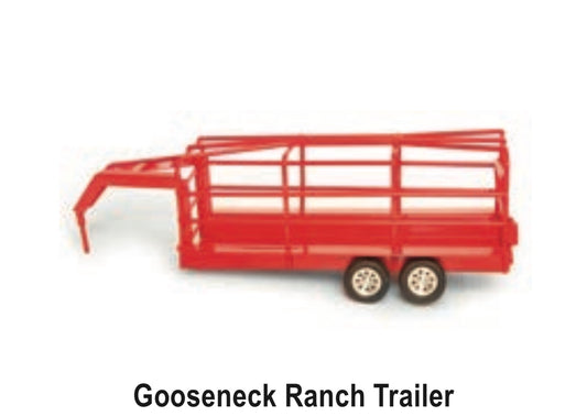Toys Little Buster 200841 Gooseneck Ranch Trailer Red
