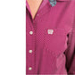 Shirts Women’s Cinch Shirt Burgundy Polka Dot Button MSW9164082