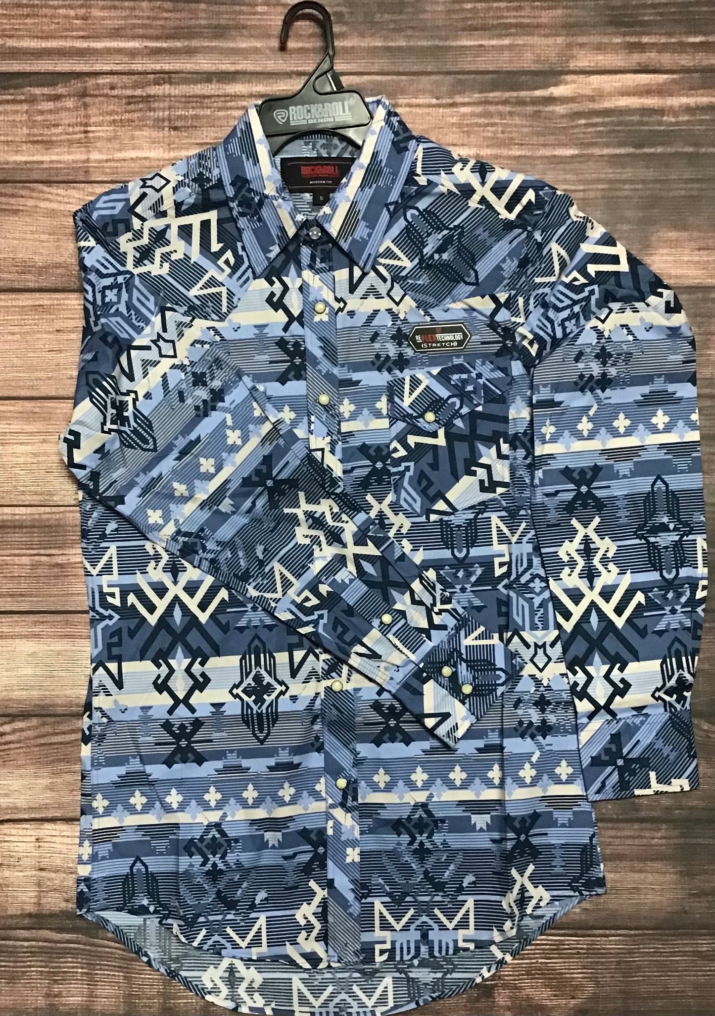 Shirt Men’s Rock & Roll Aztec Snap RRMSOSR0PV