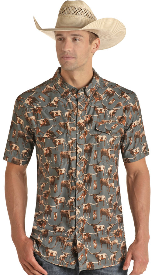 Shirt Men’s Rock&Roll Short Sleeve RRMS1SR0QP