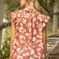 Shirts Women’s Camilla Hawaiian Ruffle Rust Print