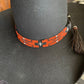 Hatband Beaded BS12W with horsehair tassels