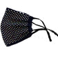 Mask black or white Mesh Rhinestone  CX2007-026_BT.  CX2007-026_BT82741_