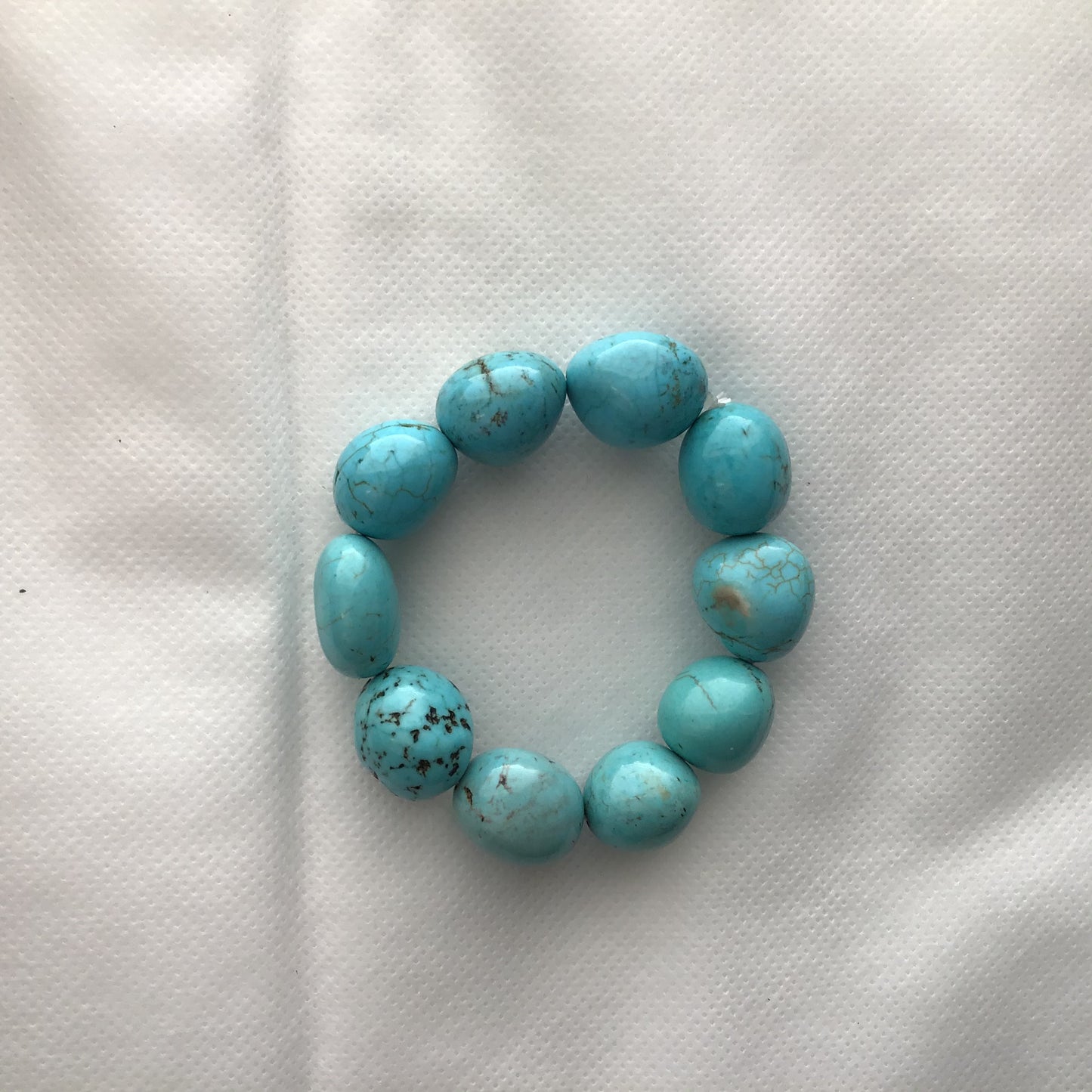 Real stone turquoise bracelets in various colors and shapes