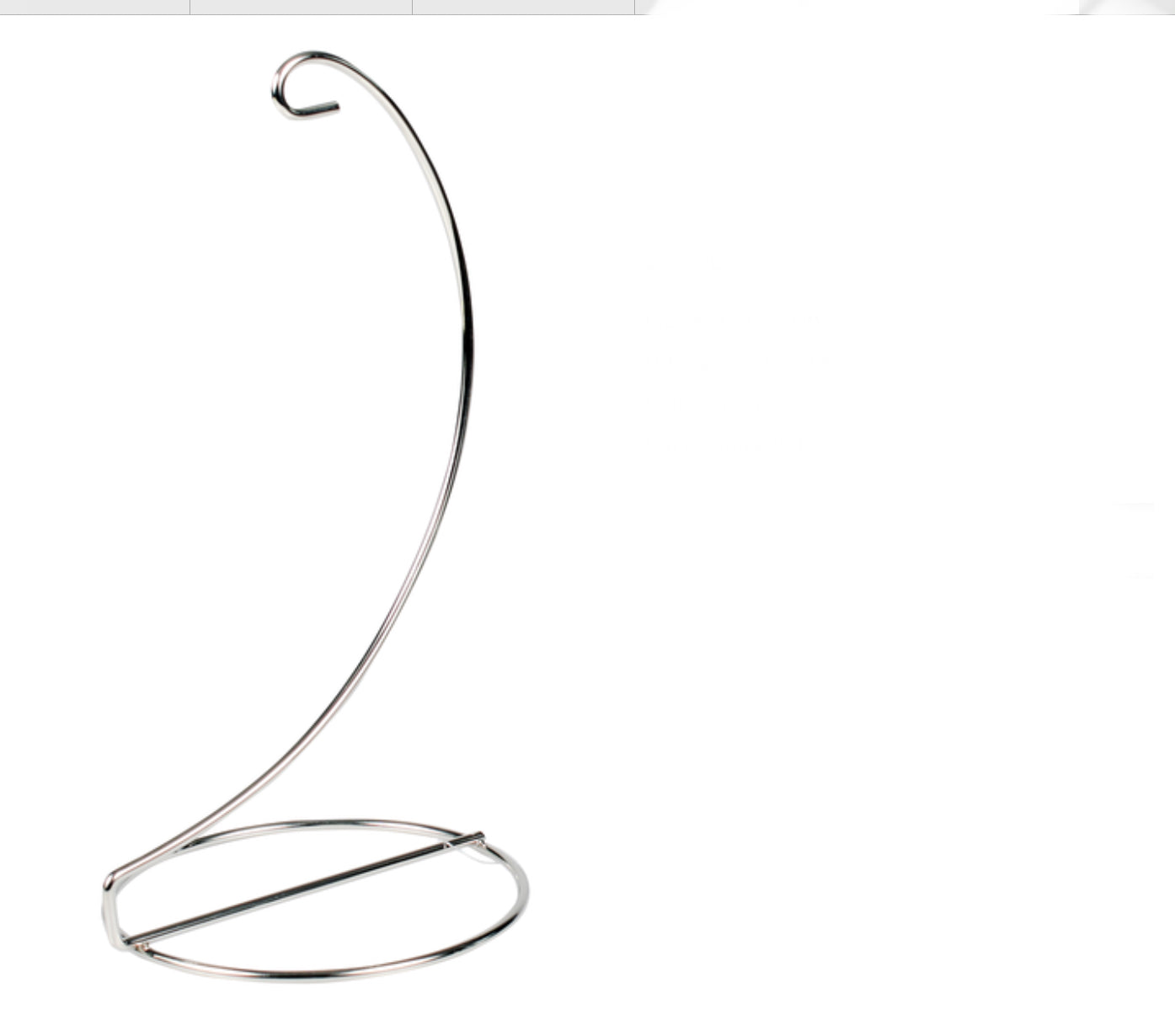 Silver ornament stand KKDISP05 Christmas