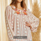 Shirts Women’s Ivory Rust Floral 19521-2