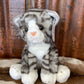 Toys Grey Calico Tabby Cat plush H14512