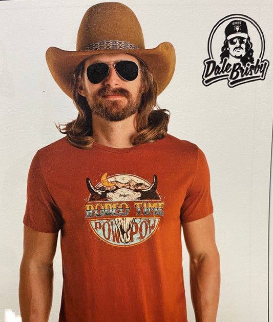 Men’s Rodeo Time Dale Brisby Rust T-Shirt P9_3365