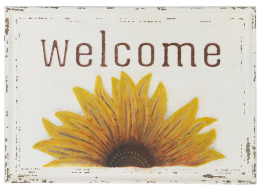 Home Decor Sunflower Welcome Sign CB176581