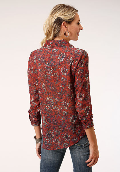 Shirts Women’s Roper Long Sleeve Aztec 03-050-0590-7038