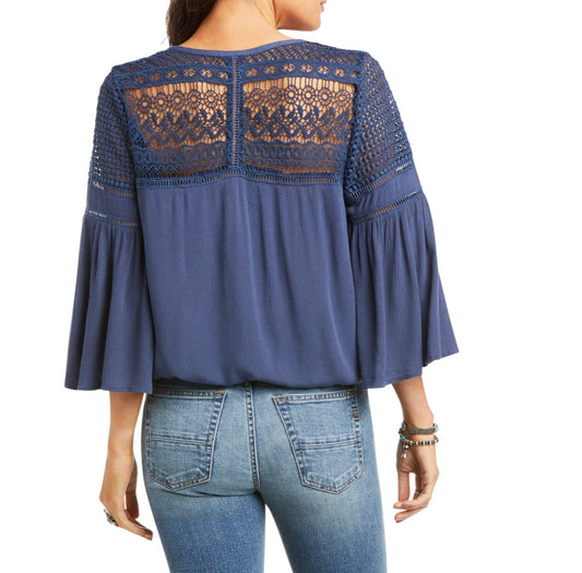 Shirts Women’s Ariat Brunchin L/S Tunic Indigo Coast 10036160