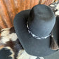 Hatband Beaded BS12W with horsehair tassels