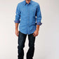 Shirts Men’s Roper Blue Snap Up 03-001-0060-0317