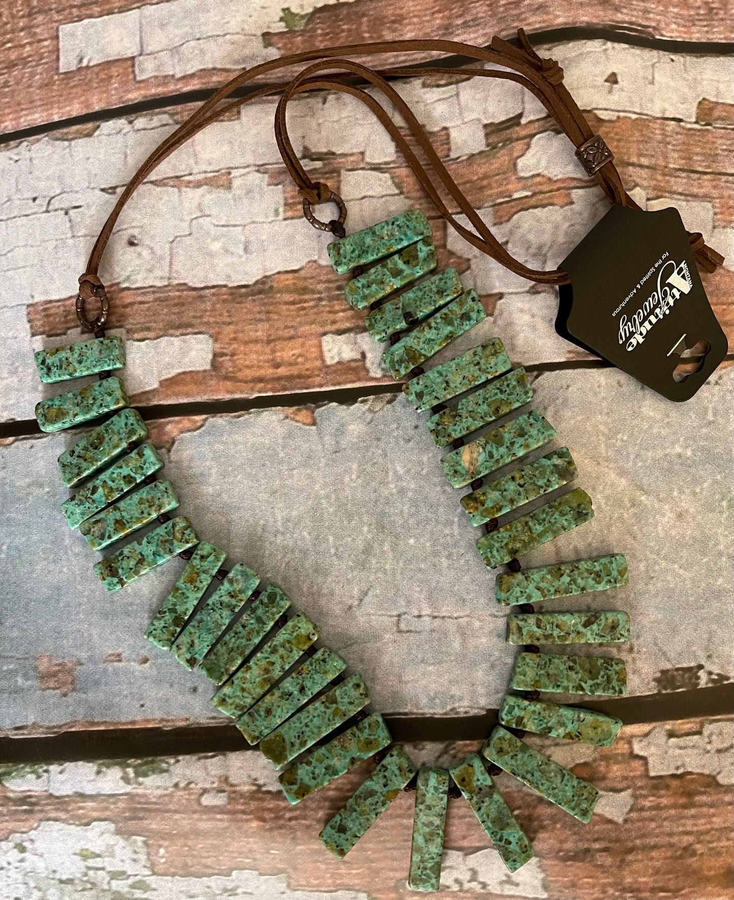 Chunkie Jade Leather Necklace Jewelry ANC4844