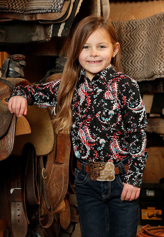 Shirt Girl’s Cinch Black Print Shirt CTW3230040