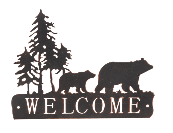 Home Decor Welcome Bear Sign CG174863