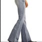 Jeans Women’s Light Washed Striped High Rise Trouser W8H2533