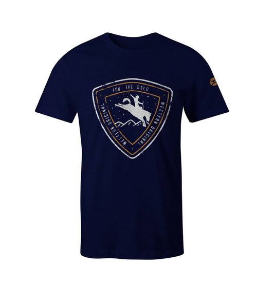 Men’s Hooey Summit Navy Crew Neck Shirts HT1546NV