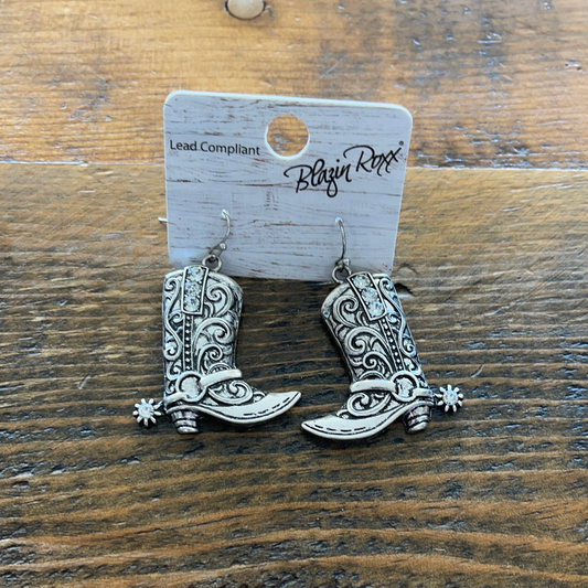 Jewelry Cowboy Boot Drop Earrings 30360