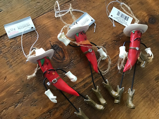 Christmas ornaments Ganz MX175890 Cowboy Chili. Pepper