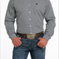 Shirts Men’s Cinch Long Sleeve Button Up Gray Geo Print MTW1105518