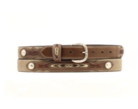 Belt Kid’s nocona rough out with conchos N4415844