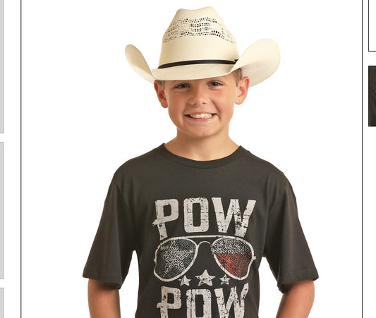 Kid’s T-Shirt Black Pow Pow Sunglasses Dale Brisby Shirts