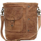 Purse Myra Bag FLAP POCKET LEATHER SHOULDER BAG S-0969
