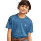 Shirts Boys Charger Ariat Tek 3Colors Charcoal Skyfall Blue & Cerulean Blue