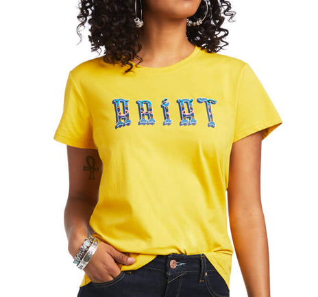 Sale no Return Shirts Women’s Ariat Tee Spicy Mustard 10039528