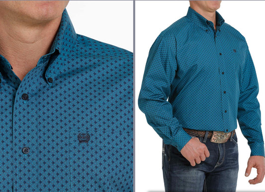 Shirts Men's Sale as is no returns Cinch Teal MTW1105306