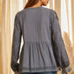 Women’s Shirt Blouse  Charcoal T11322