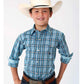 Shirts Kid’s Boys Roper blue plaid 3-30-278-2077