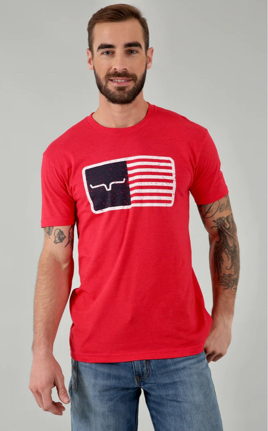 Shirts Tee Shirts Mens Kimes American Trucker Tee Red