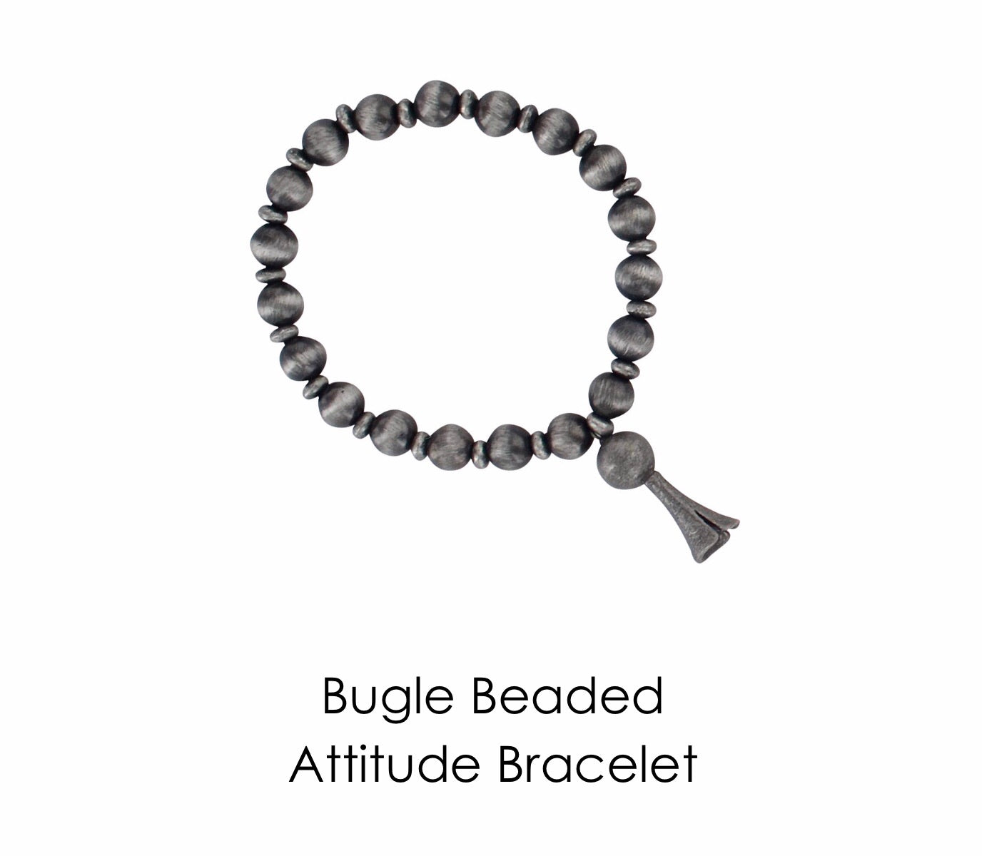 Bugle Beaded Attitude Bracelet ABC4675 jewelry