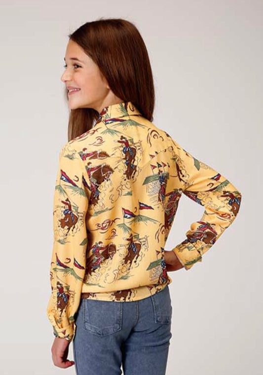 Shirts Girls Roper 03-080-0590-6056 YE