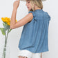 Shirts Women’s Pintuck Ruffle Blouse 22128T