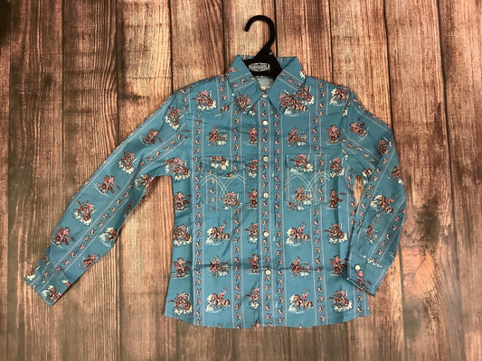 Shirts Kids Rock and Roll Bucking Horse WLGSOSR07O