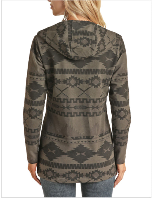 Outerwear Women’s Powder River Aztec Knit Hoodie PRWO91RZXN