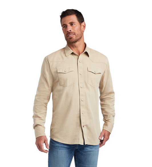 As is no return Shirt Men’s Ariat Jurlington Retro Snap pepper  10041409